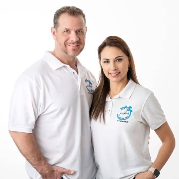 Owners of Anytime Cleaning, LLC, who offer house cleaning services in York, PA
